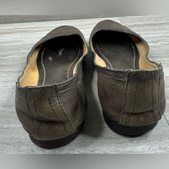 Frye Carson Round Toe Leather Sole Ballet Flats 7B - Picture 5 of 13